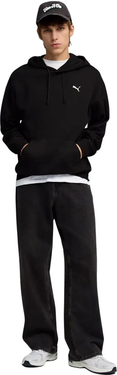 PUMA ESS Elevated Relaxed Hoodie Heren - S - Zwart
