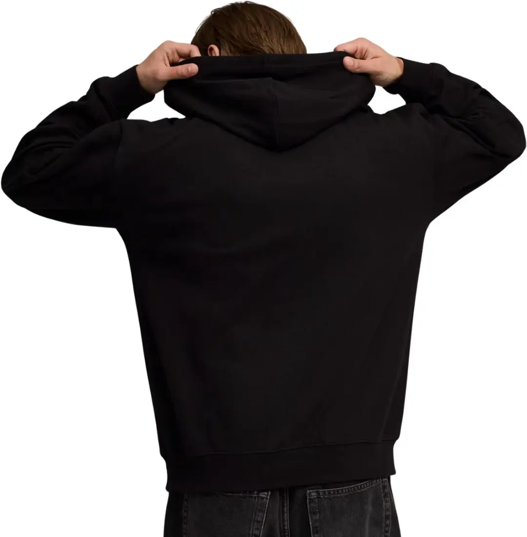 PUMA ESS Elevated Relaxed Hoodie Heren - S - Zwart