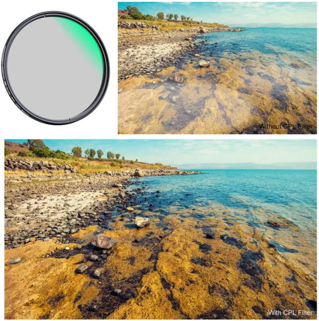 K&F Concept 40.5mm CPL Filter - Nano-A MC - Zwart