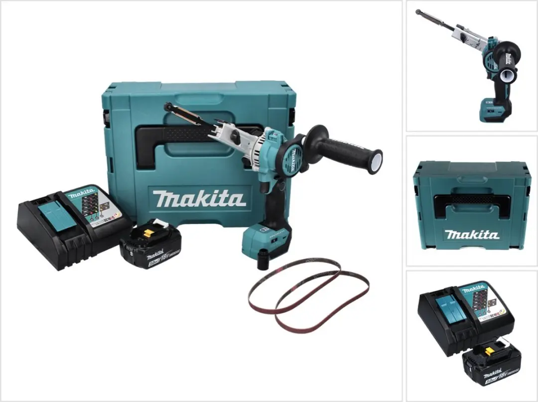 Makita DBS 180 RF1J Accu-bandvijl 18V 9x533mm Borstelloos