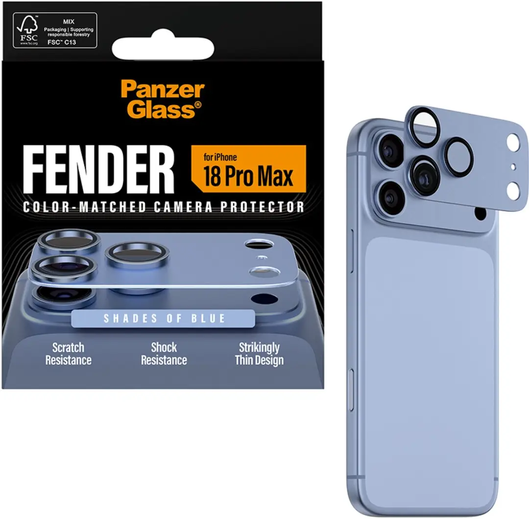 PanzerGlass Fender Camera Lens Protector iPhone 14 Plus - PG06497 - Blauw