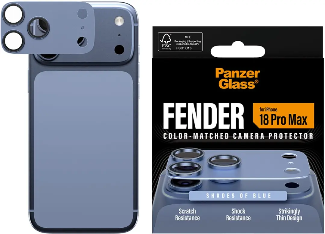 PanzerGlass Fender Camera Lens Protector iPhone 14 Plus - PG06497 - Blauw
