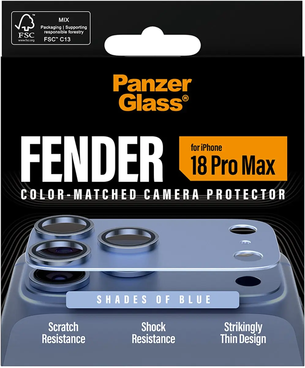 PanzerGlass Fender Camera Lens Protector iPhone 14 Plus - PG06497 - Blauw