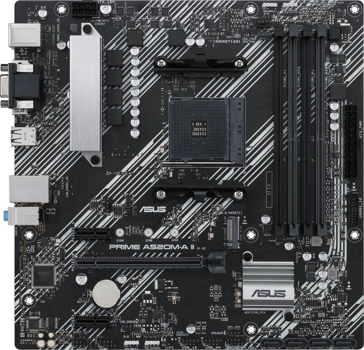 ASUS PRIME A520M-A II Moederbord