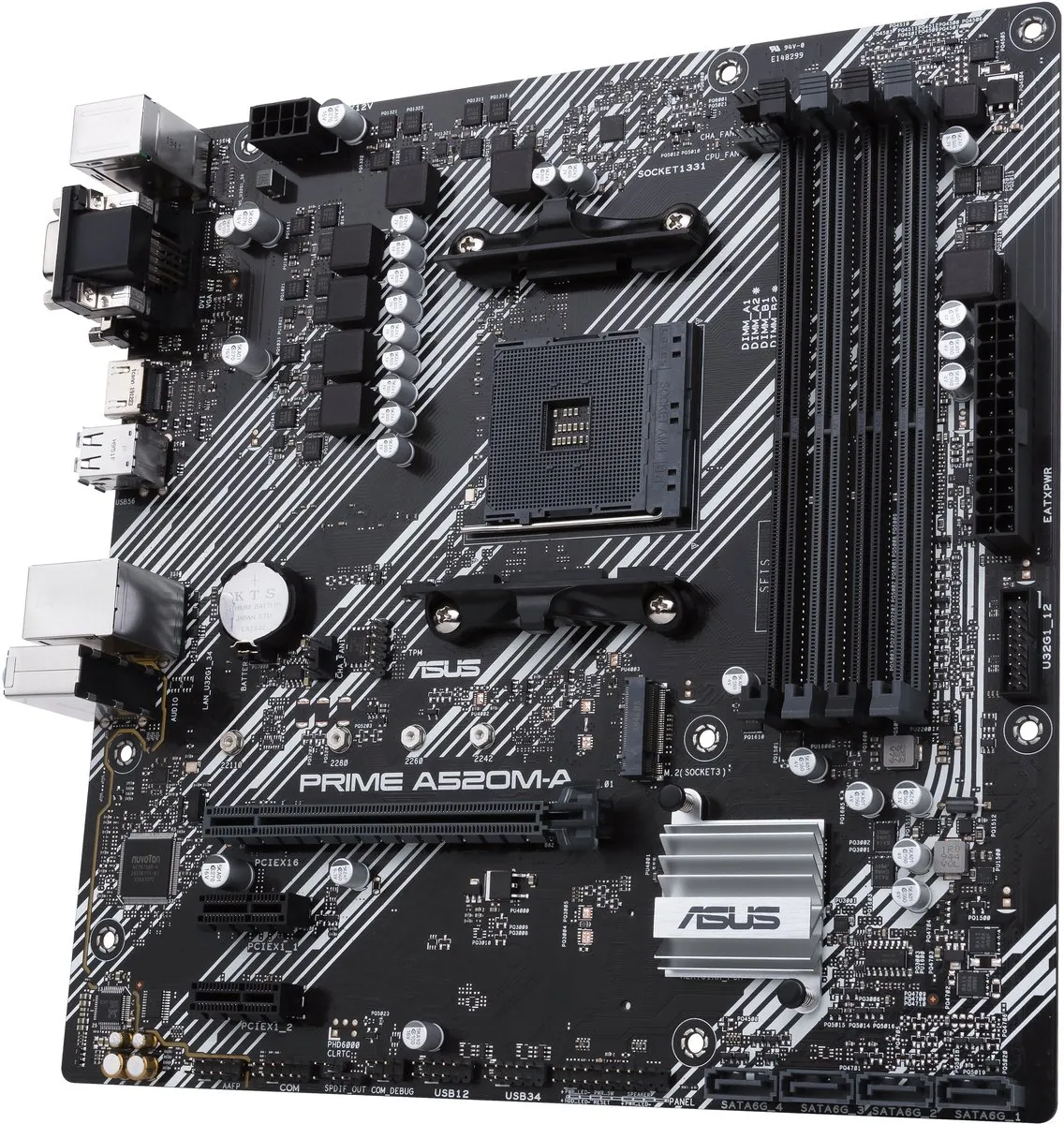 ASUS PRIME A520M-A II Moederbord - microATX - AM4 - A520