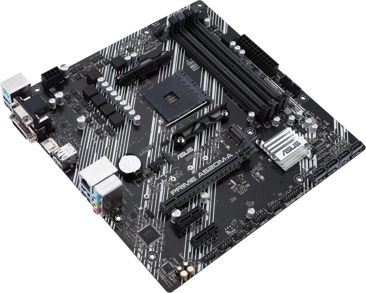 ASUS PRIME A520M-A II Moederbord - microATX - AM4 - A520