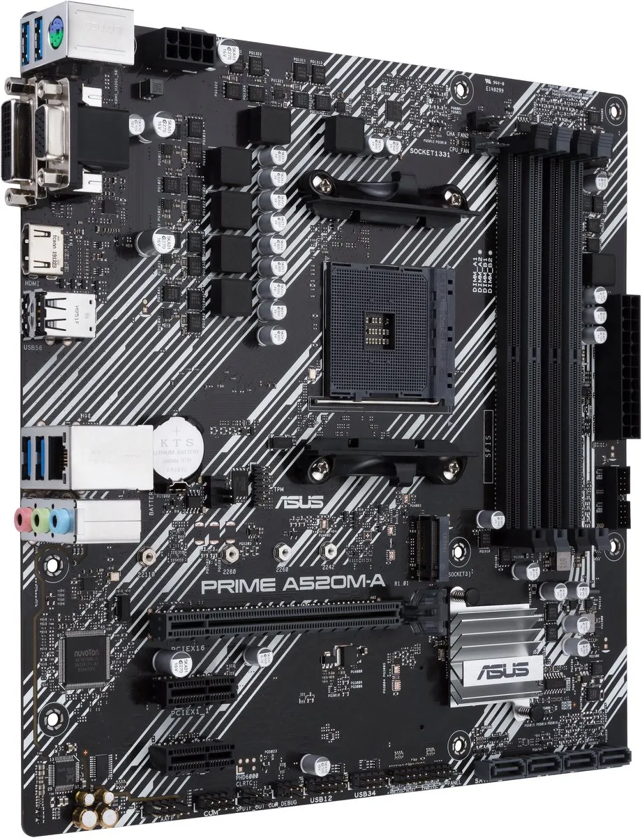 ASUS PRIME A520M-A II Moederbord - microATX - AM4 - A520 - afbeelding 6 van 6