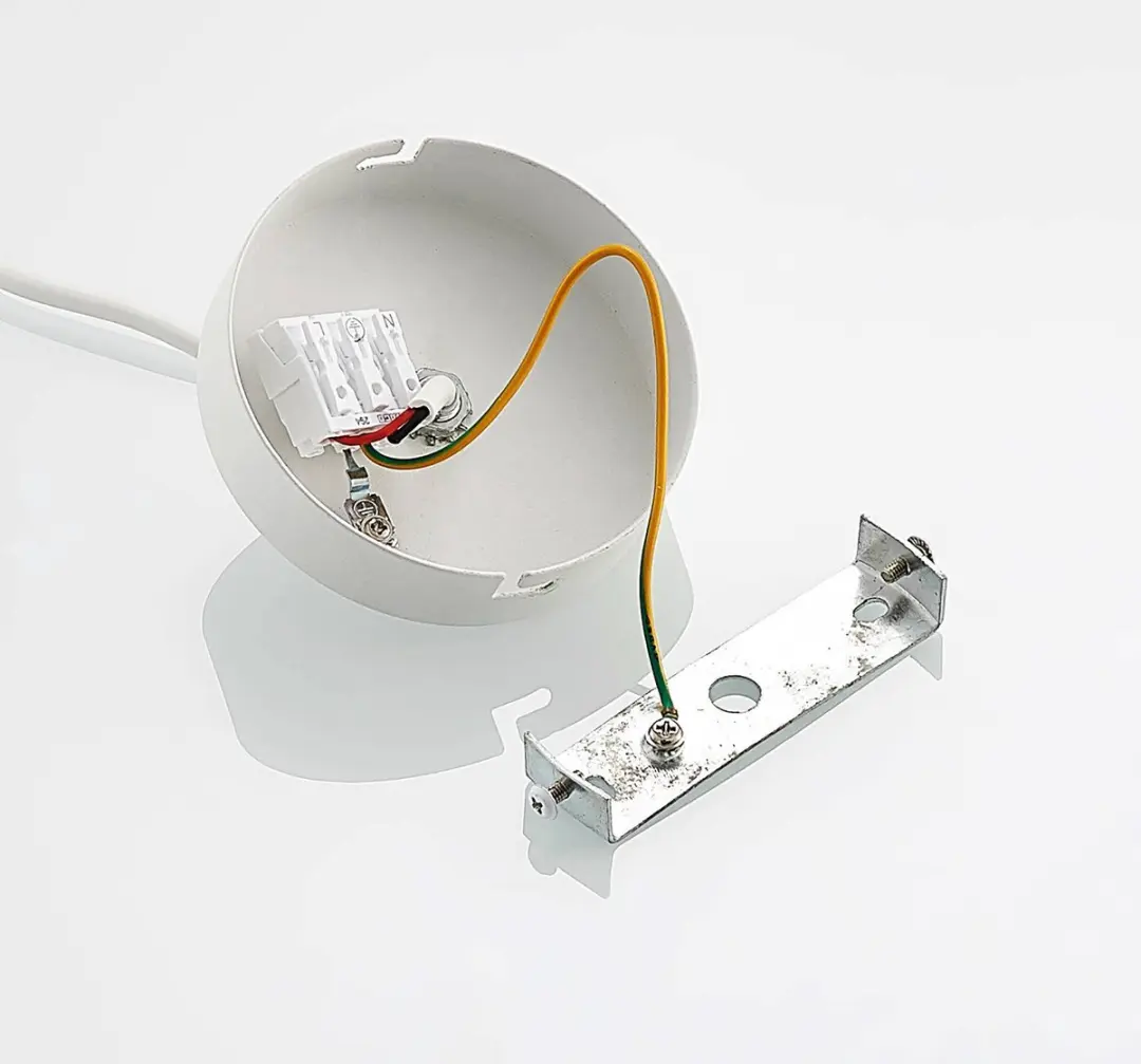 PRIOS Hanglamp IJzer Aluminium 25cm - GU10 - Zandwit - afbeelding 6 van 6