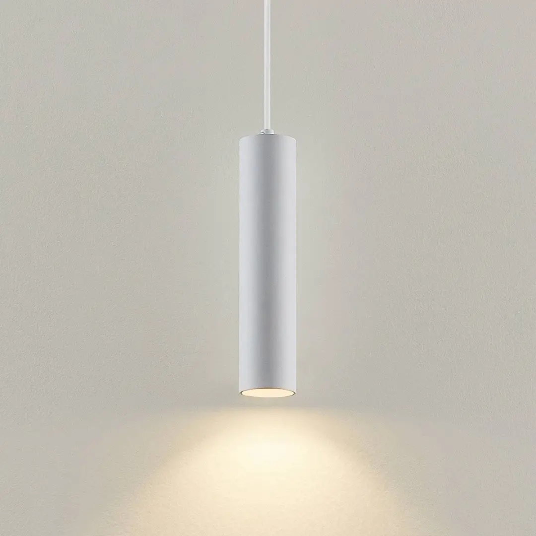PRIOS Hanglamp IJzer Aluminium 25cm - GU10 - Zandwit