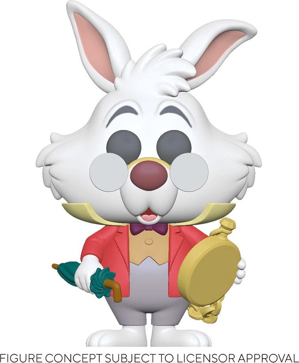 Funko Alice In Wonderland - Disney POP! White Rabbit With Watch 9 cm Collectible Figure - Multicolours