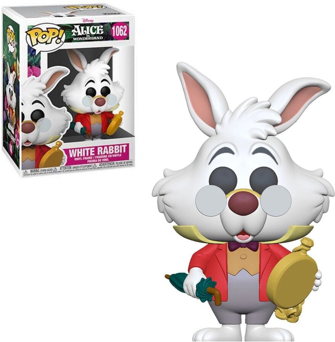 Funko Alice In Wonderland - Disney POP! White Rabbit With Watch 9 cm Collectible Figure - Multicolours