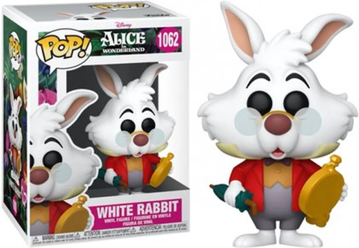 Disney POP! Alice in Wonderland Witte Konijn 9cm - Multicolor