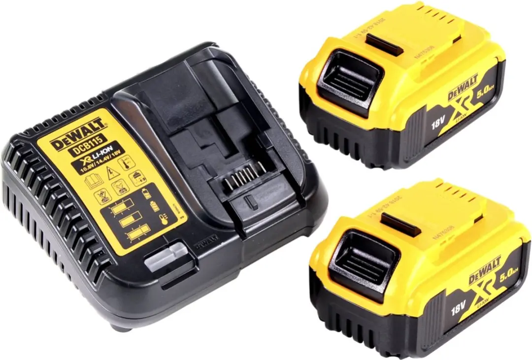 DeWalt DCV 100 Accubladblazer 18V - 2x 5.0Ah + Lader