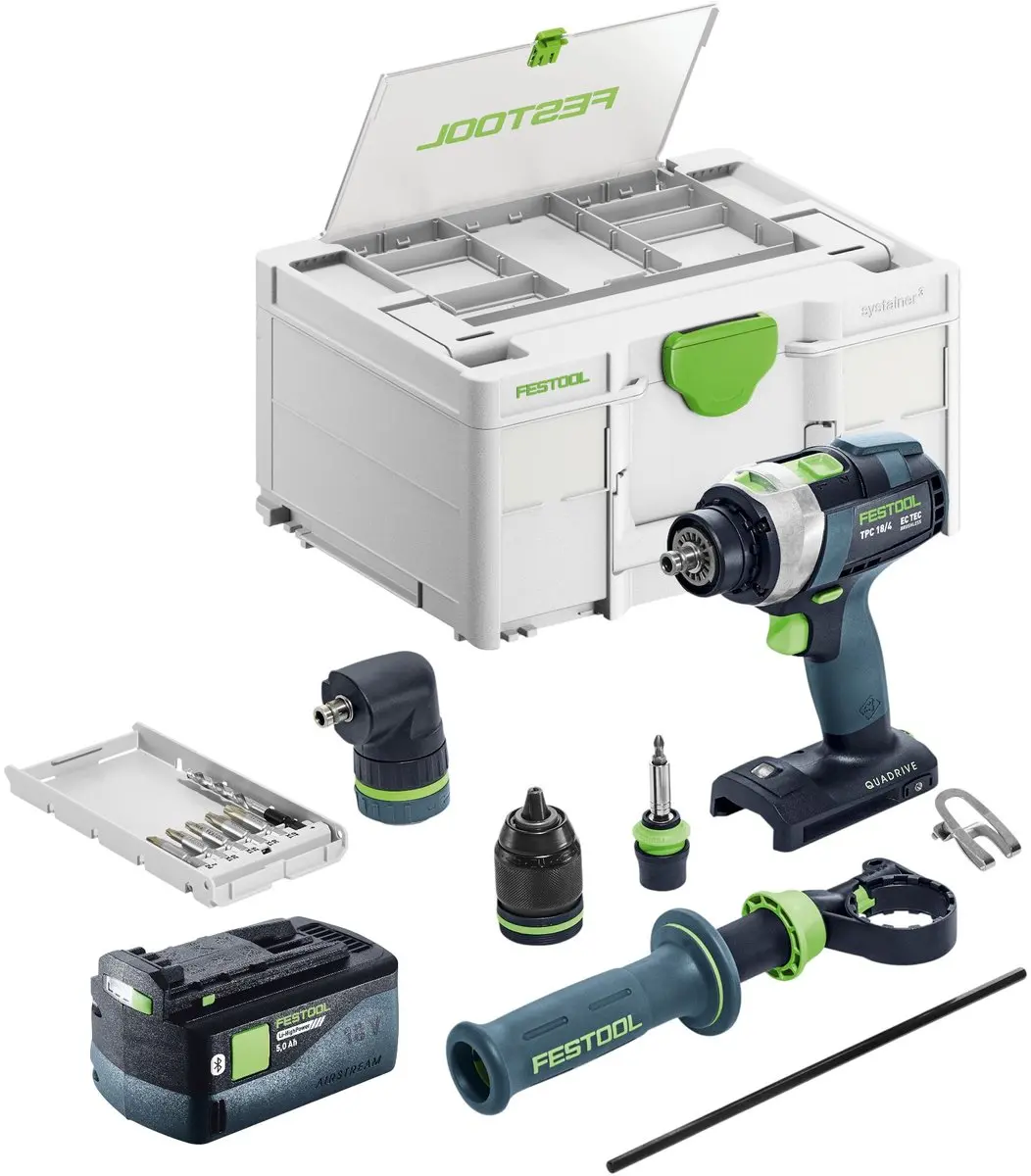 Festool TPC 18/4-Basic-Set Accu-Slagboormachine 75Nm