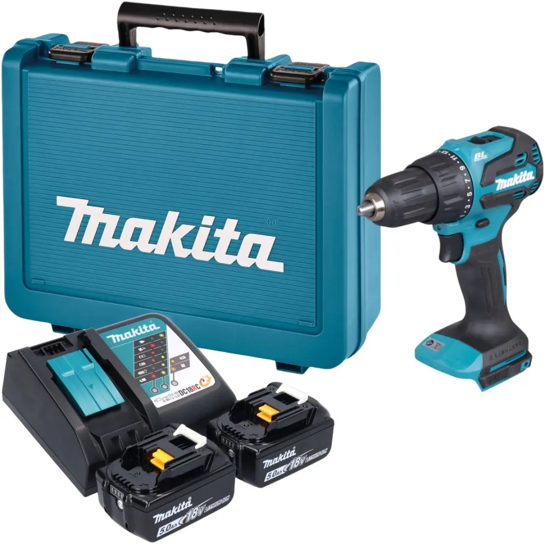 Makita DHP490RTE Accu-slagboormachine 18V 65Nm