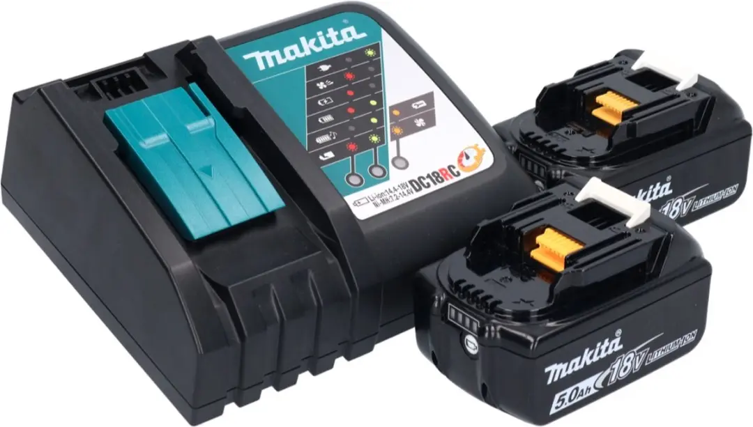Makita DGA 513 RT Haakse Slijper 125mm - 18V - 2x 5.0Ah Accu