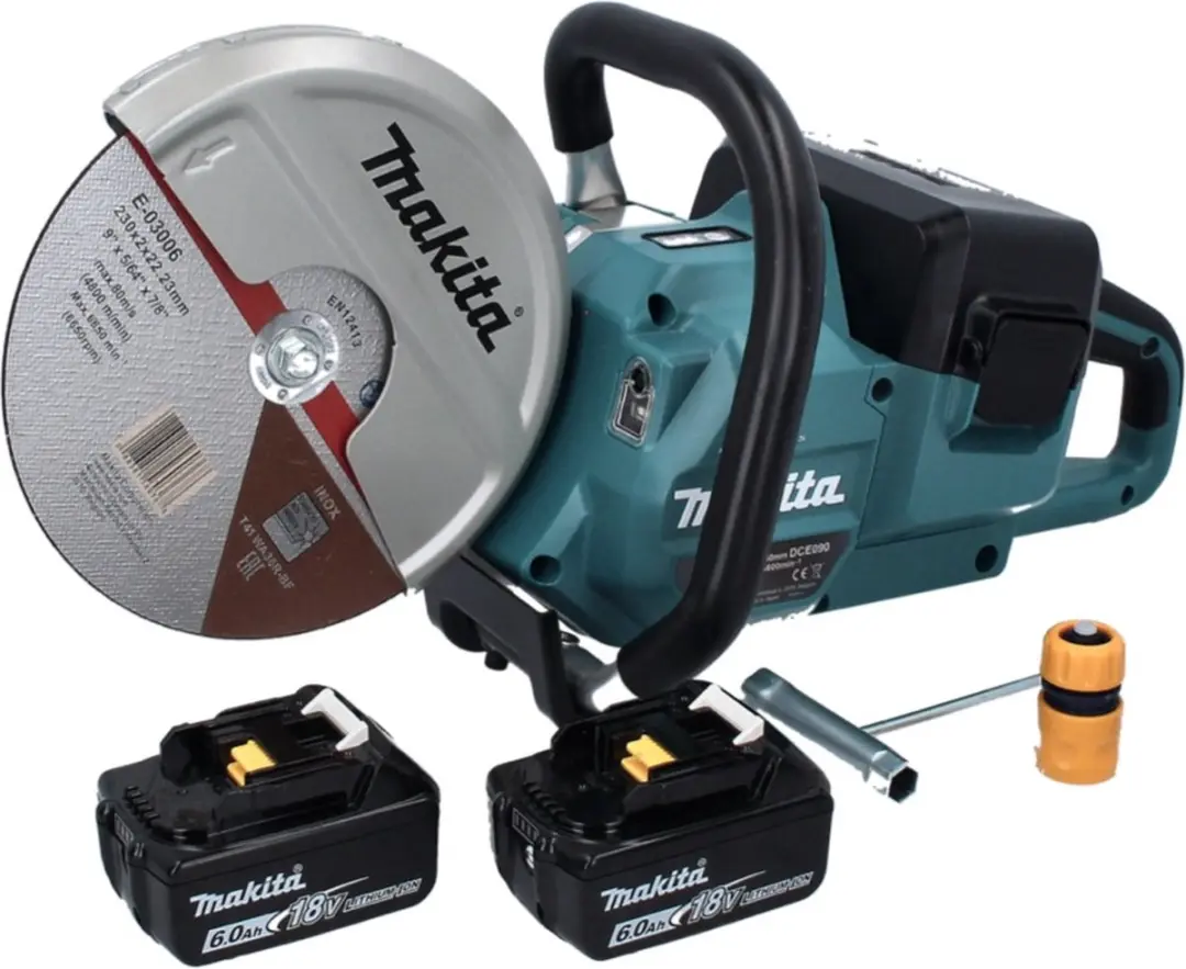 Makita DCE090G2X1 Accu-doorslijpmachine 230mm - 2x 6,0Ah accu