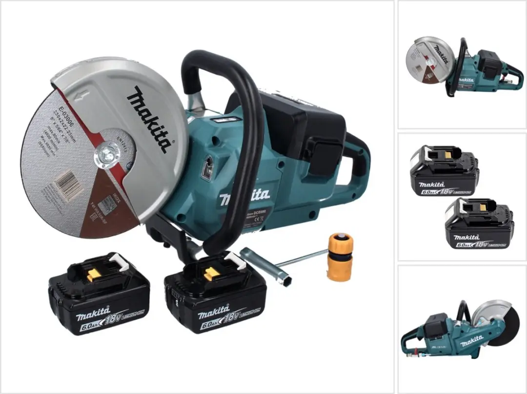 Makita DCE090G2X1 Accu-doorslijpmachine 230mm