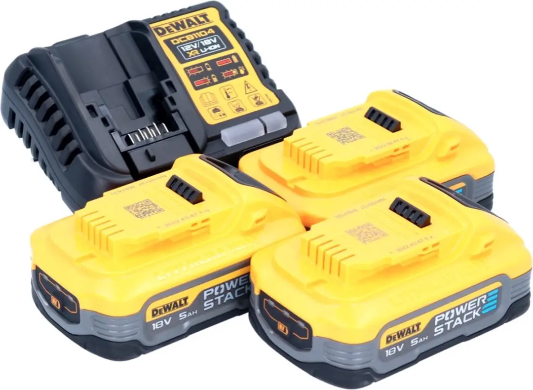 DeWalt DCB1104 H3 Accustartset 12V/18V - 3x 5,0Ah Powerstack