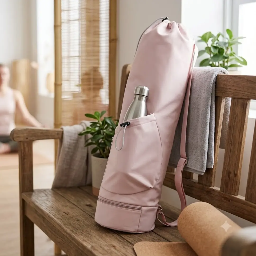 NUVEX Roze Yogamat Tas - Crossbody met Waterfleshouder
