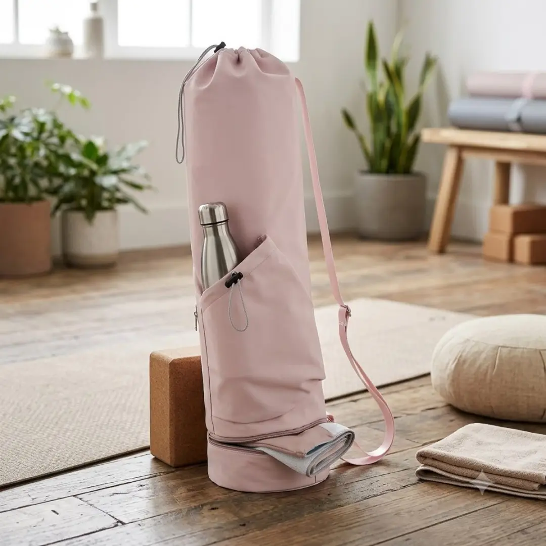 NUVEX Roze Yogamat Tas - Crossbody met Waterfleshouder