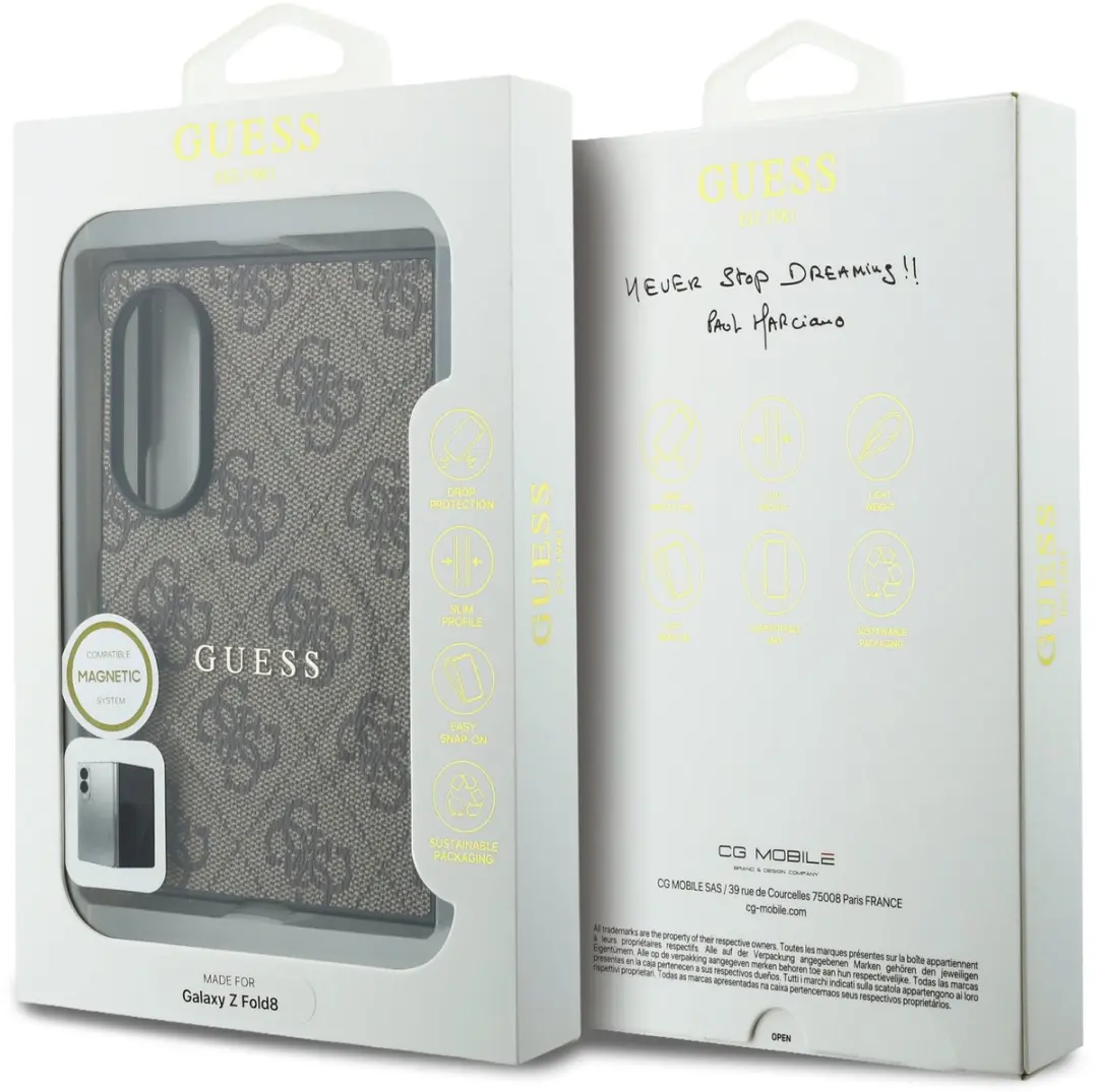 GUESS Hoesje Samsung Galaxy Z Fold8 Kunstleer - Bruin - MPN 15153 - afbeelding 6 van 6