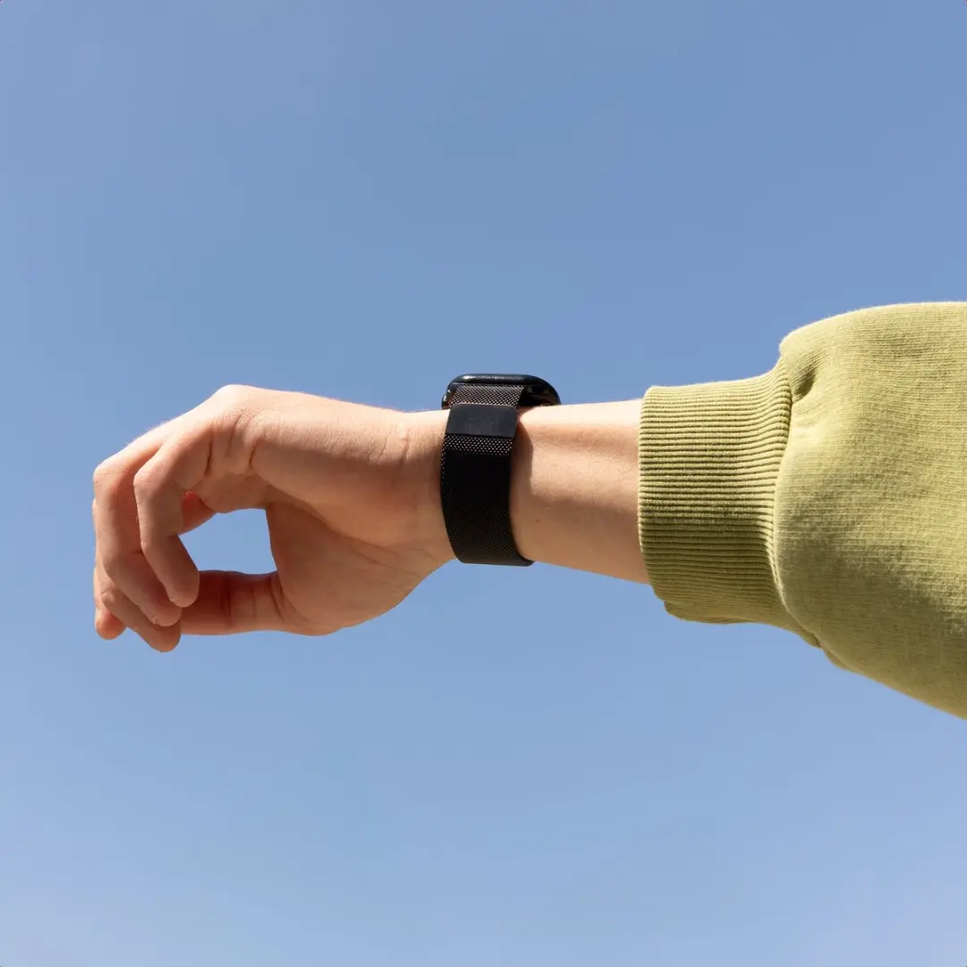 Imoshion Milanees Magnetisch Bandje - Samsung Galaxy Watch 8/9 - Zwart