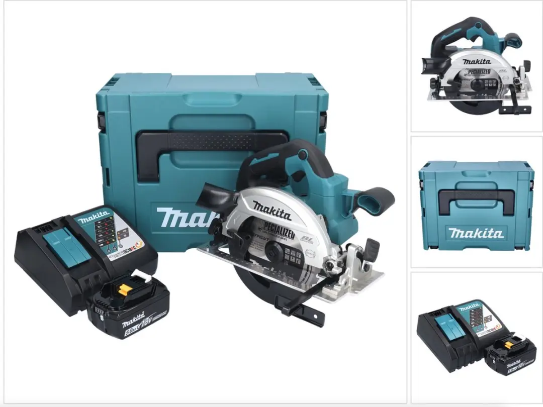 Makita DHS661RT1J Accu-handcirkelzaag 18V 165mm