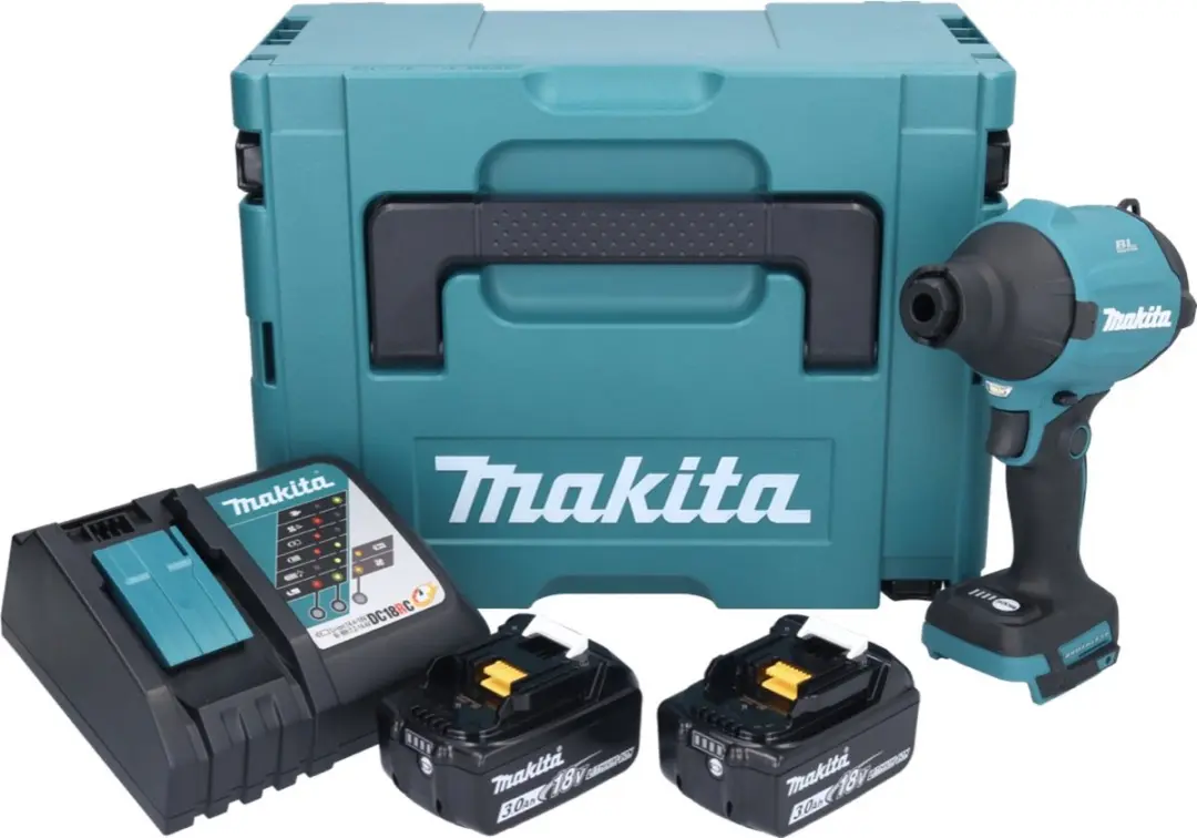 Makita DAS 180 RFJ Accu-Blazer 18V - 2x 3,0Ah + Oplader + Makpac