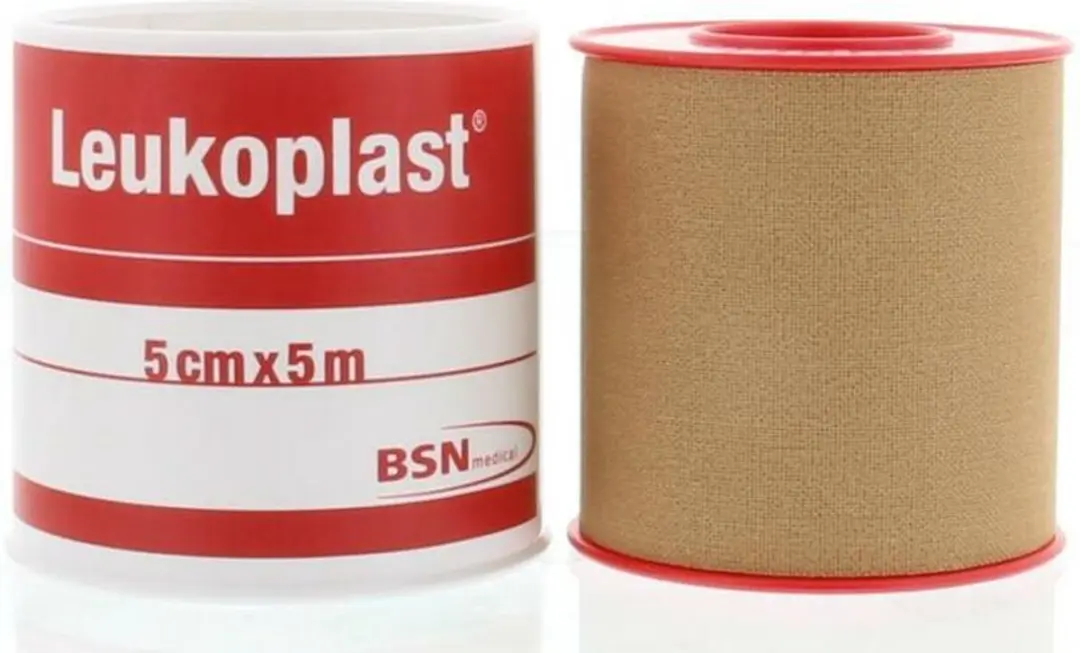Leukoplast Verband 5m x 5cm - Beige/Rood