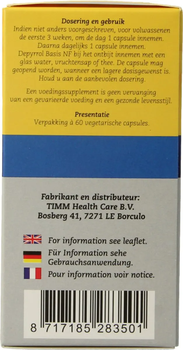 Depyrrol Basis NF 60 Vegetarische Capsules