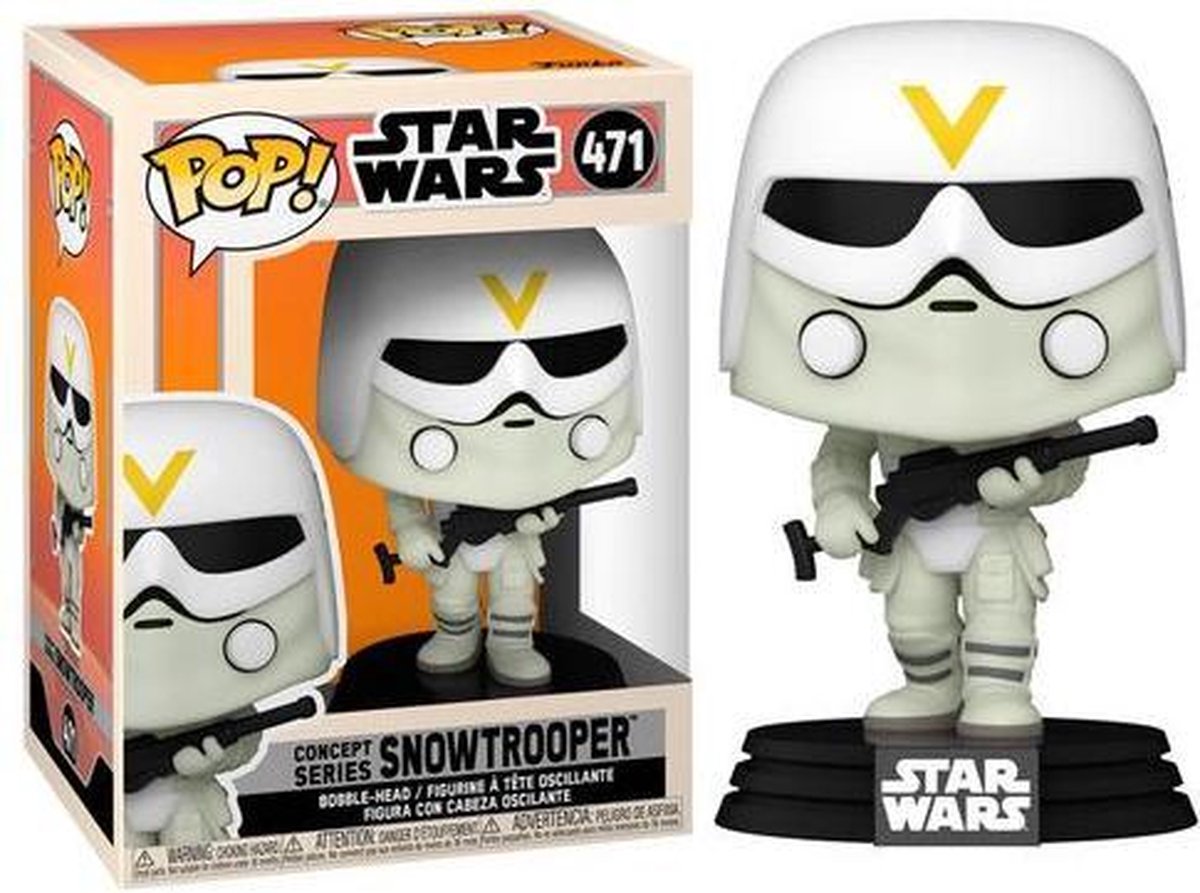 Funko Star Wars - POP! Vinyl Bobble-Head Snowtrooper (Concept Series) 9 cm Verzamelfiguur - Multicolours