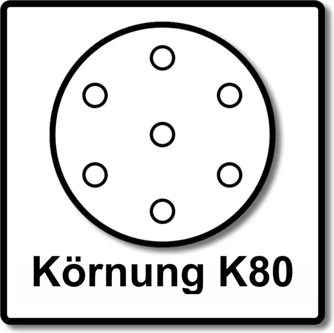 Makita K80 Schuurpapier 125mm - 100 Stuks - Hout
