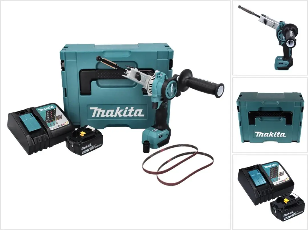 Makita DBS 180 RG1J Accu-bandvijl 18V 9x533mm Borstelloos