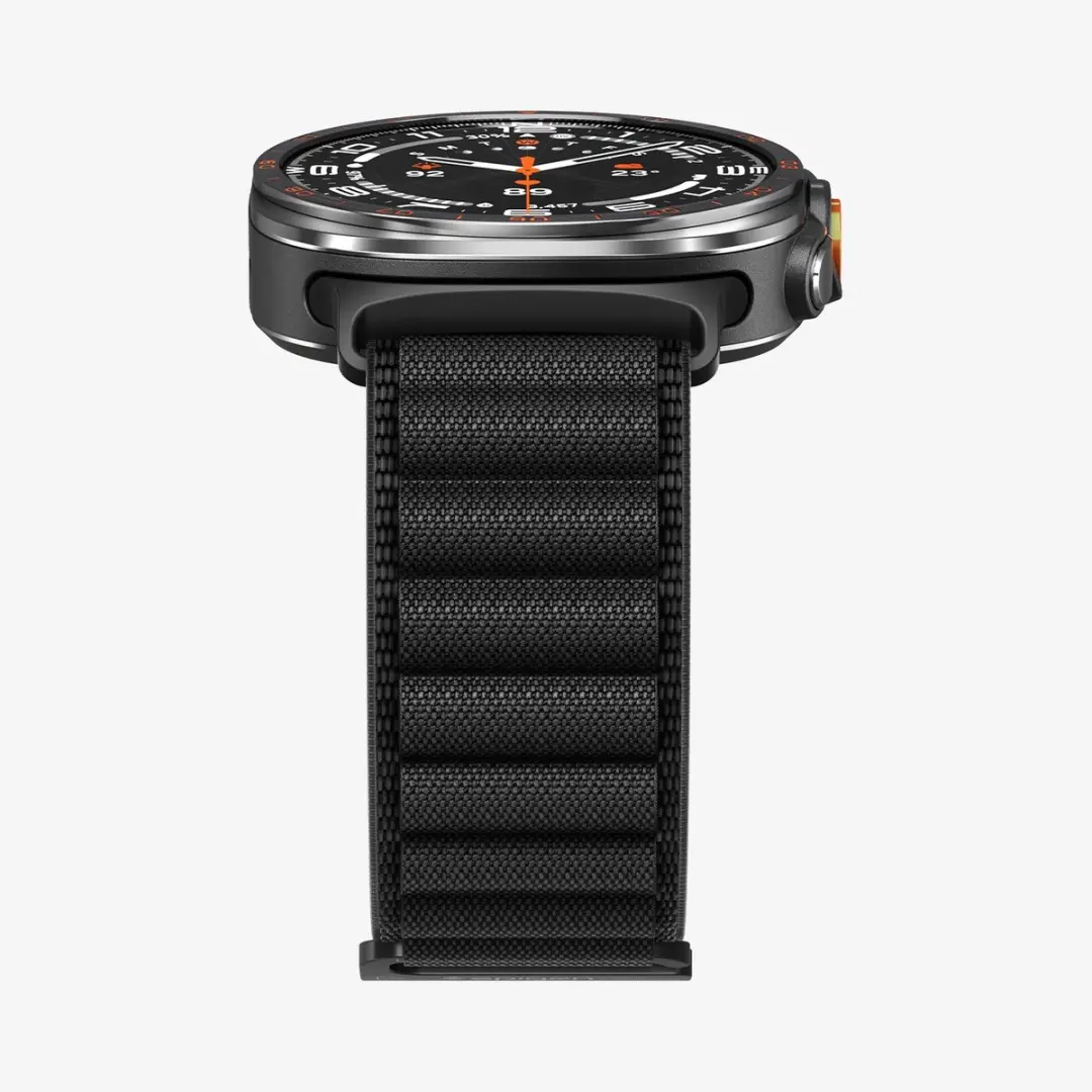 Spigen WBF1 Bandje Zwart - Samsung Galaxy Watch Ultra 2