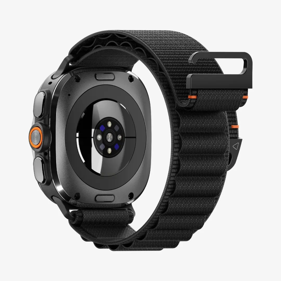 Spigen WBF1 Bandje Zwart - Samsung Galaxy Watch Ultra 2