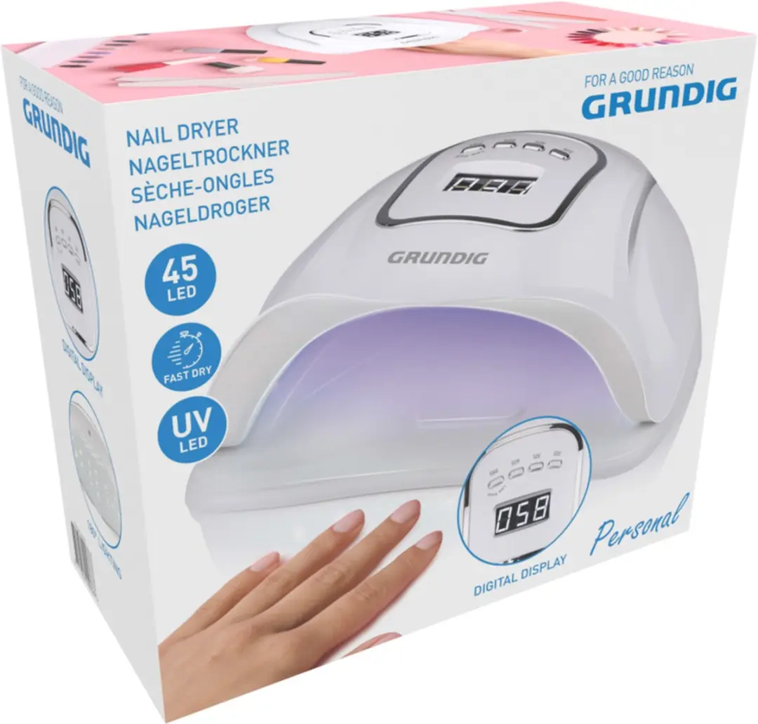Grundig Nageldroger 45W - 4 Standen - Wit