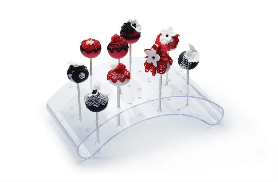 KitchenCraft Sweetly Does It Cake Pop Houder 24 Stuks - 29x16x9cm - Transparant