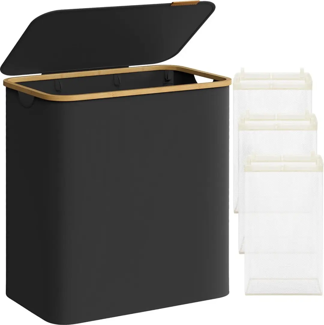 Songmics Wasmand met deksel 150L