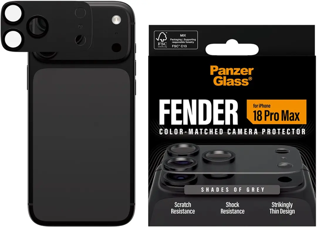PanzerGlass Fender Camera Protector PG58363 iPhone 2026 Pro Max - Doorzichtig