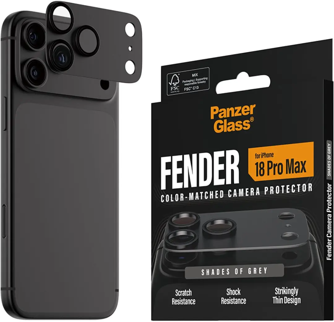 PanzerGlass Fender Camera Protector PG58363 iPhone 2026 Pro Max - Doorzichtig - afbeelding 6 van 6