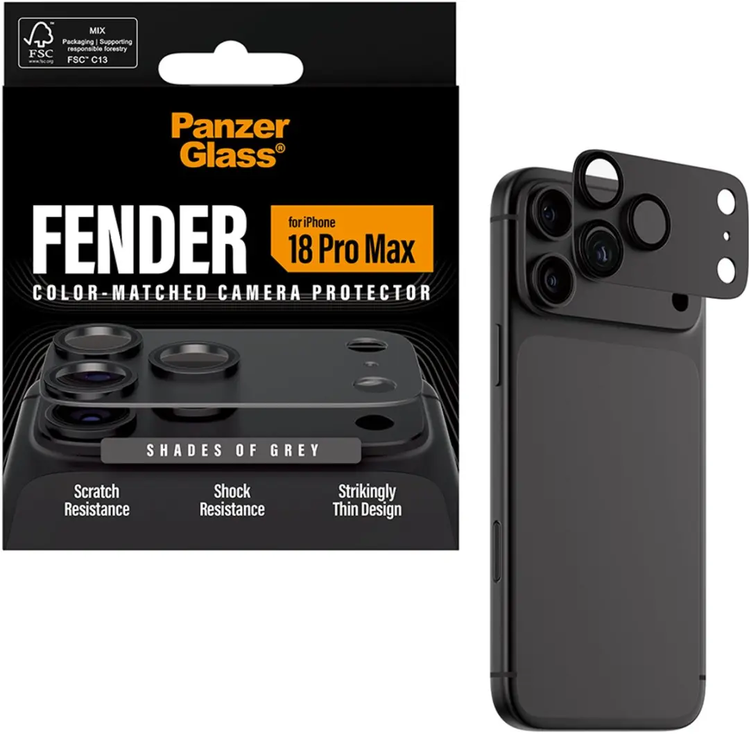 PanzerGlass Fender Camera Protector PG58363 iPhone 2026 Pro Max - Doorzichtig
