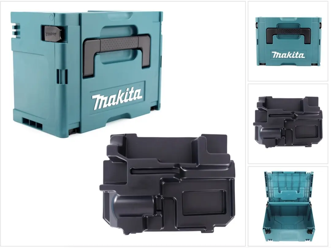 Makita MAKPAC 3-systeemkoffer + inleg voor Makita BPJ / DPJ 180 / PJ 7000