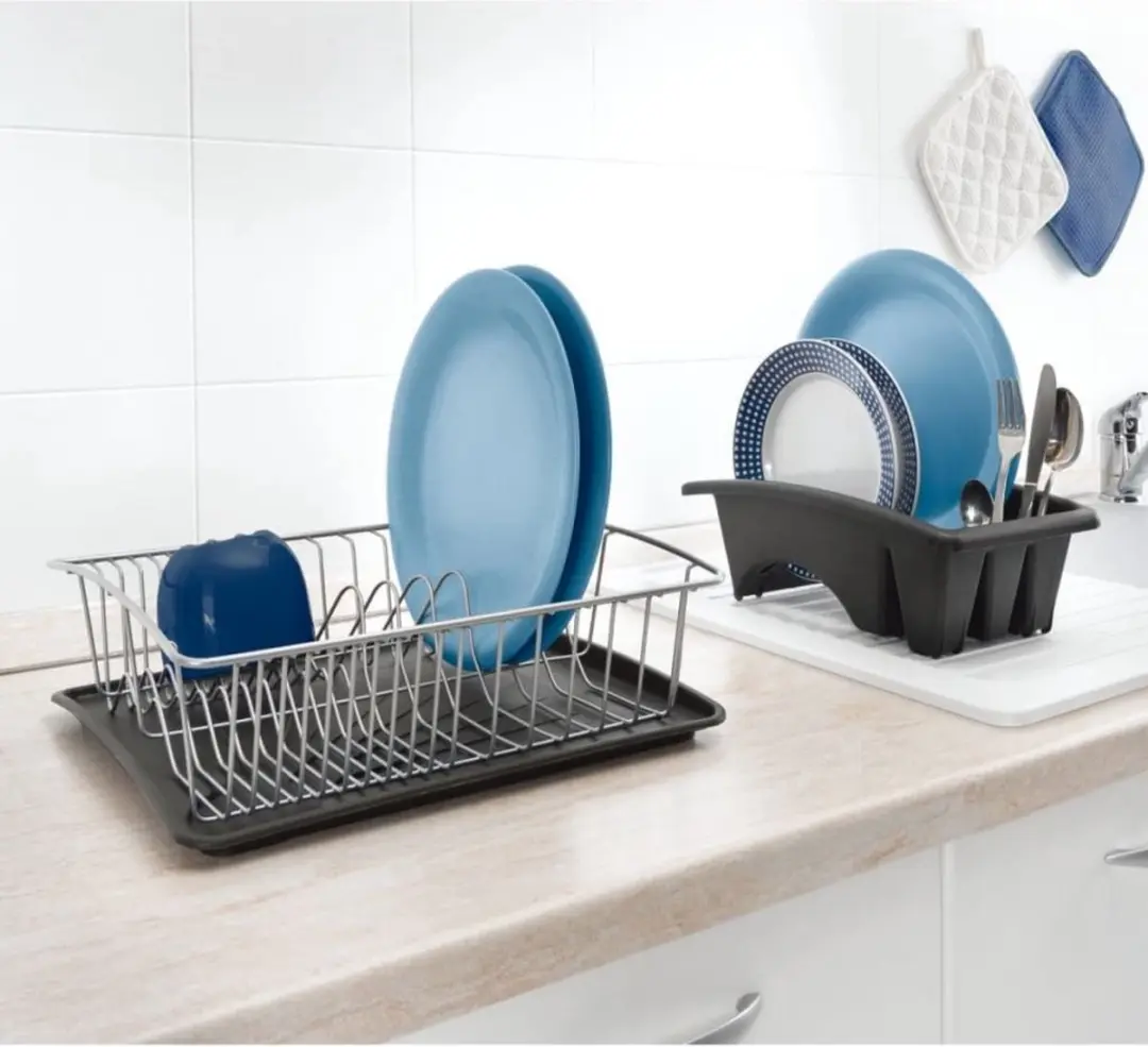 Metaltex Aquatex Plus Afdruiprek 3-in-1 - 35x30x12cm - Zilvergrijs