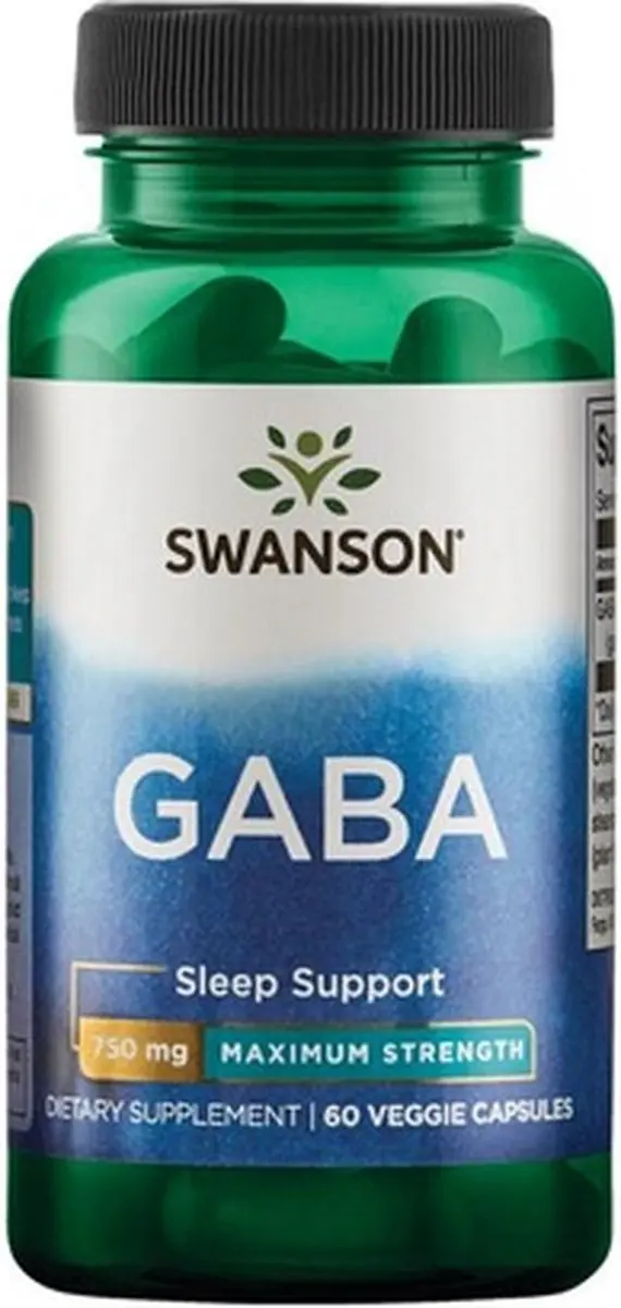 Swanson GABA 750mg Capsules