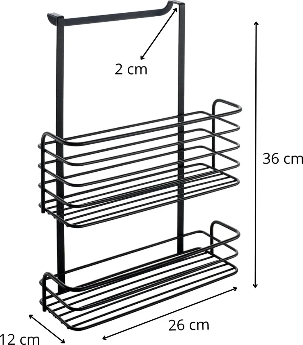 Metaltex Galileo Dubbele Hangmand - Zwart