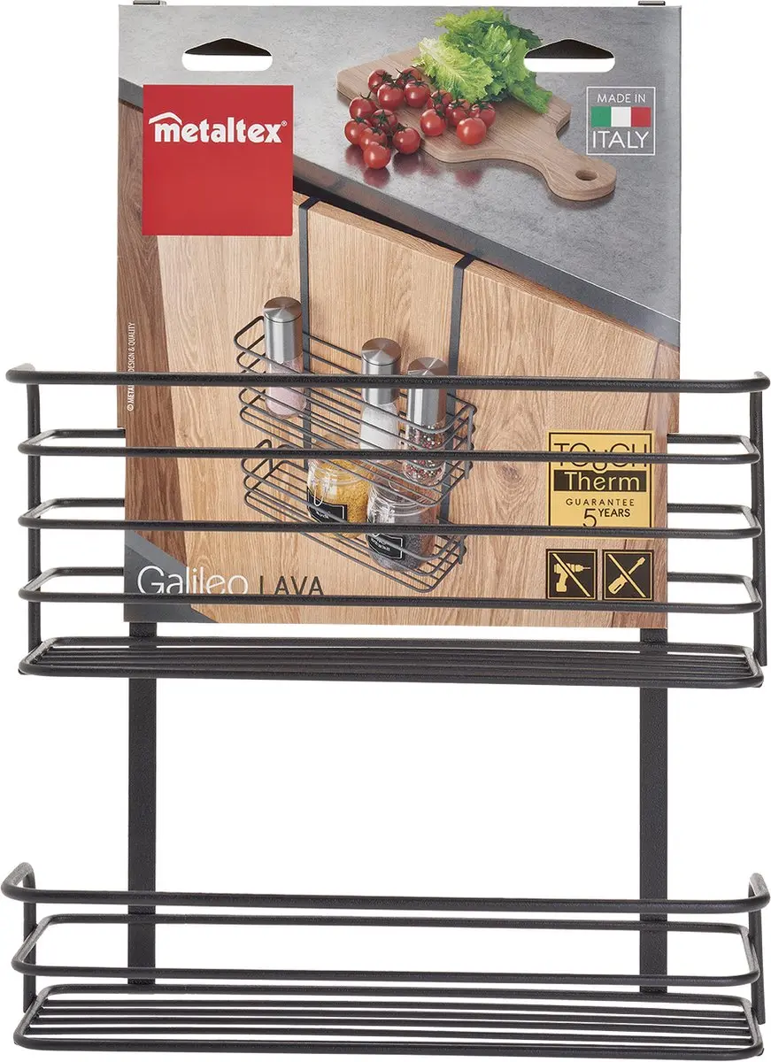 Metaltex Galileo Dubbele Hangmand - Zwart - afbeelding 6 van 6