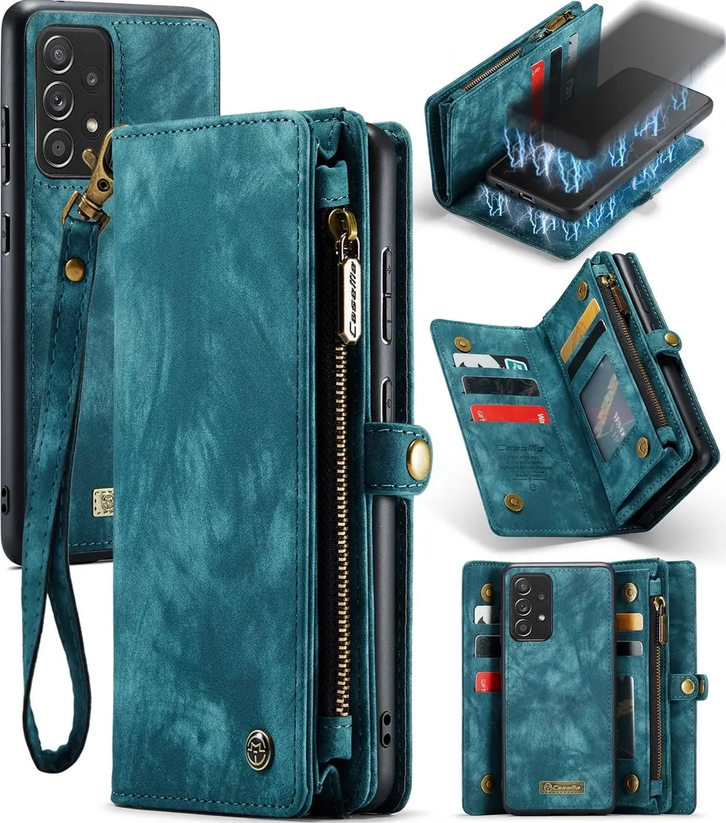 Caseme 008 Telefoonhoesje Samsung Galaxy A52s 5G - Blauw - afbeelding 2 van 6