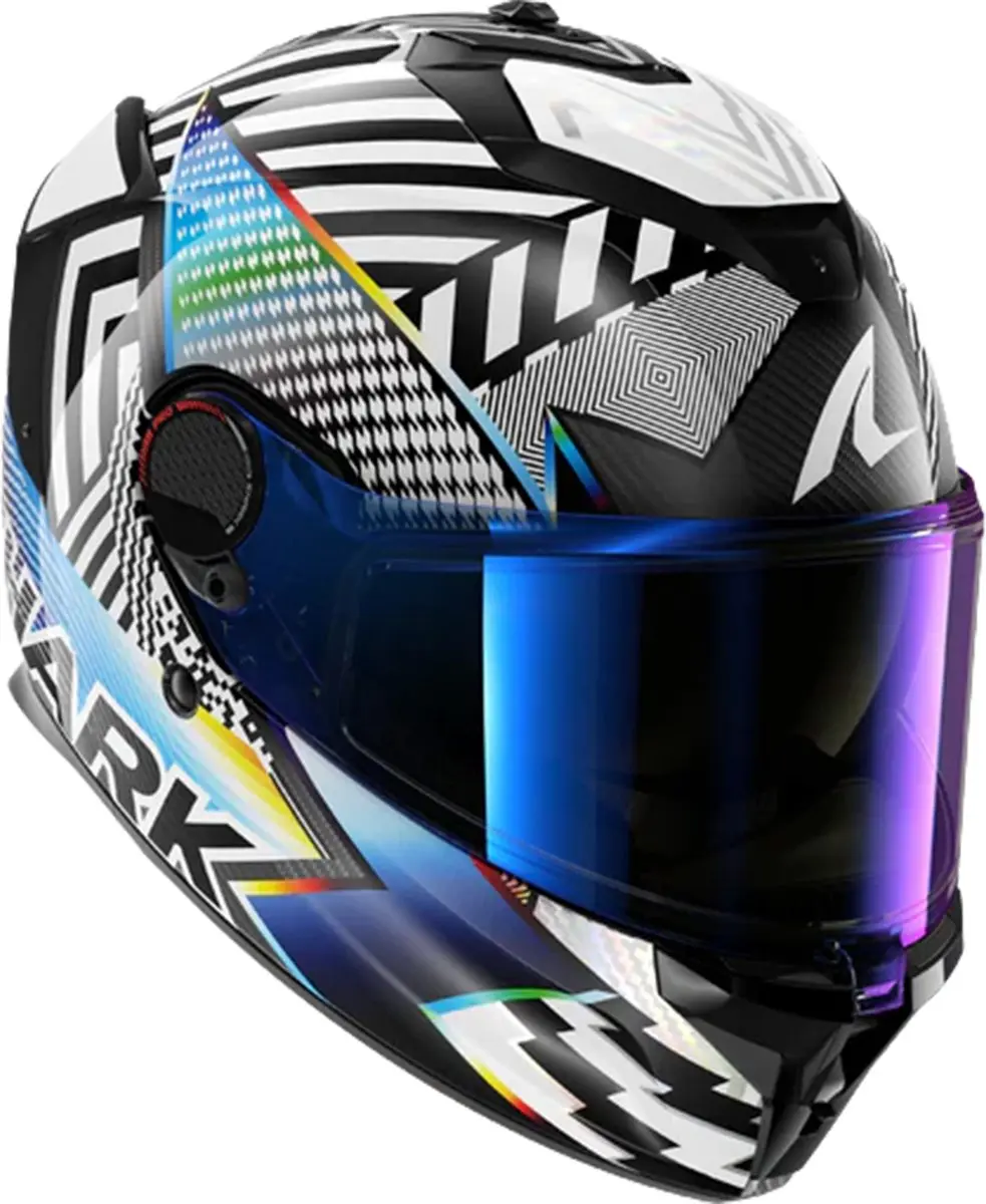 Shark Spartan GT Pro Carbon Sthyr Helm - L - Carbon White Chrome - afbeelding 6 van 6