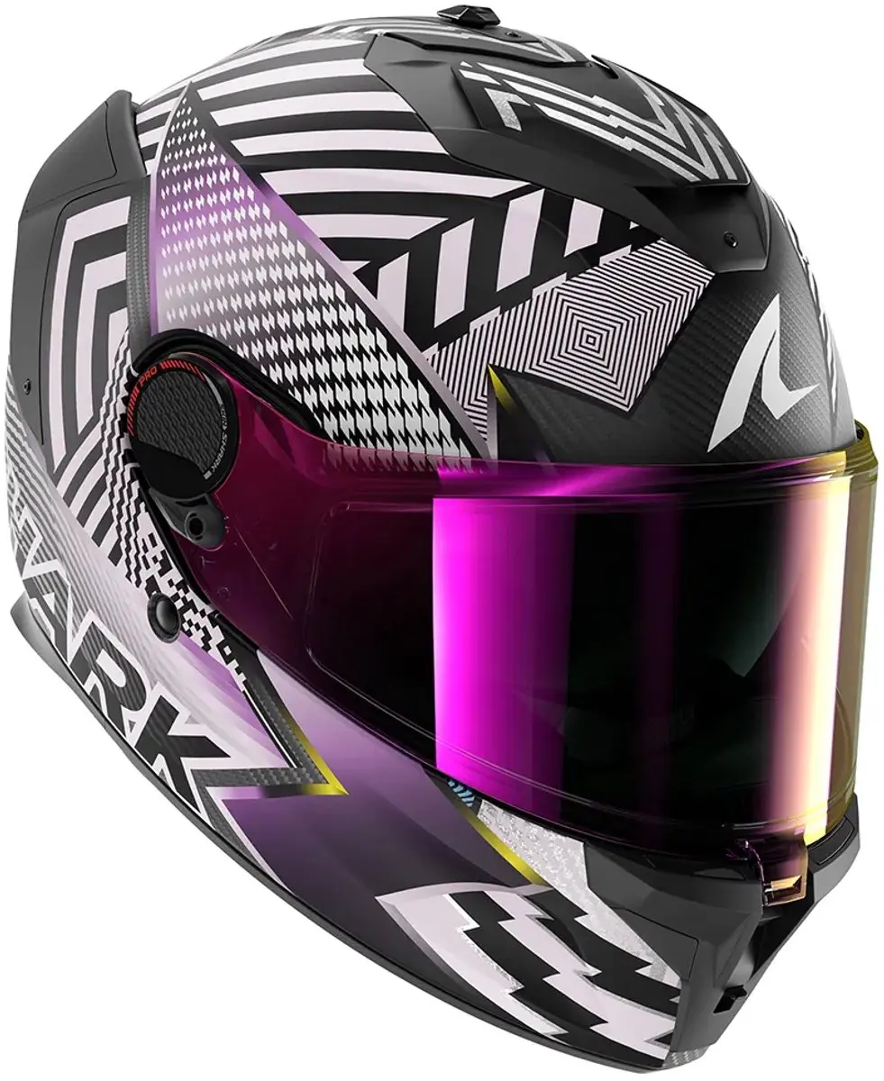 Shark Spartan GT Pro Carbon Sthyr Helm - L - Carbon White Chrome